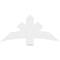 Ekena Millwork Alberta Architectural Grade PVC Gable Bracket, 48"W x 22"H x 2"D x 6"F, 11/12 Pitch GBP048X22X0206ALB00 - alternate 3